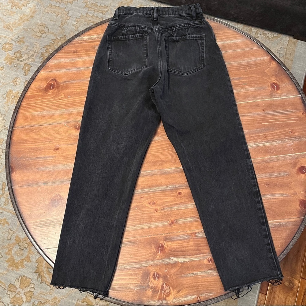 Free People CRVY High-Rise Mom Jeans Black 26 - Picture 6 of 8